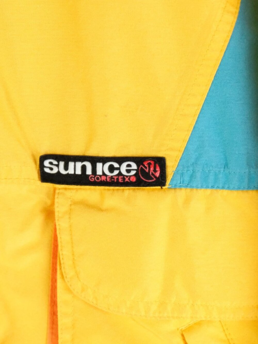 Vintage Sunice Jacket Mens Medium Yellow Blue Full Zip Calgary Olympics 1988 - Picture 4 of 12